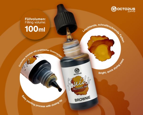 Octopus Fluids Alkoholtinte Brownie Braun 100 ml