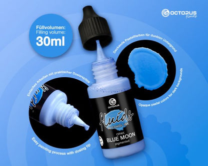Octopus Fluids Alcohol Ink Opaque OPAK Blue Moon Blue