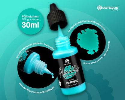 Octopus Fluids Alkoholtinte OPAK Caribic Blau
