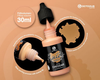 Octopus Fluids Alkoholtinte Opak Cheddar Orange