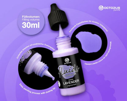 Octopus Fluids Alcohol Ink OPAQUE Lavender, Purple, opaque, 30 ml