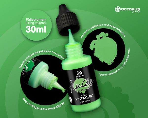 Octopus Fluids Alkoholtinte OPAK Pistazie Grün