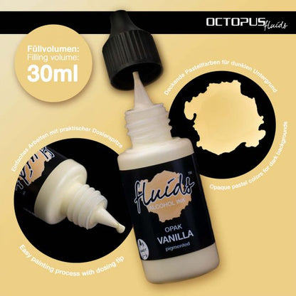 Octopus Fluids Alcohol Ink OPAQUE Vanilla Yellow