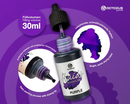 Octopus Fluids Alcohol Ink Purple Alkoholtinte Violett