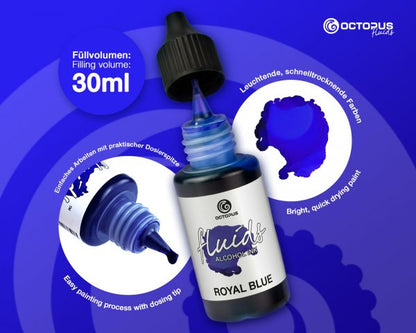 Octopus Fluids Alcohol Ink Royal Blue