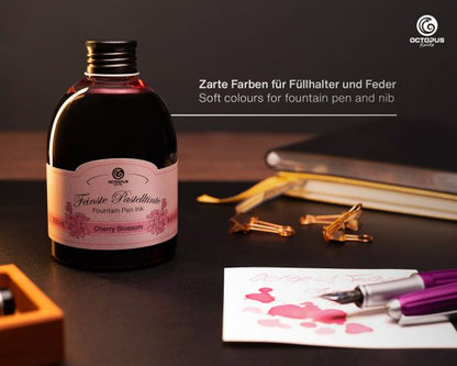 Octopus Fluids Fountain Pen Ink Pastel Cherry Blossom Pink 250 ml