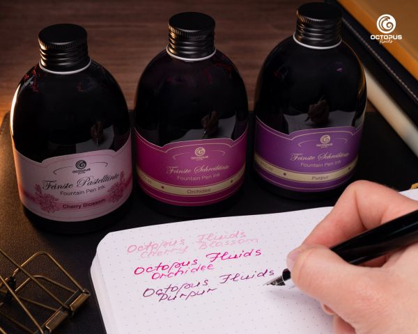 Octopus Fluids Fountain Pen Ink Pastel Cherry Blossom Pink 250 ml