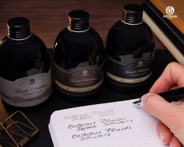 Octopus Fluids Fountain Pen Ink Pastel Colors Pastel Grey Pebble Stone 250 ml