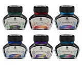 Octopus Fluids Füllhaltertinte Sheen Ink Kollektion Dragon Petrol, Zweifarbiger Metallic-Sheen, inkl. Konverter, 30 ml