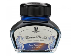 Octopus Fluids Füllhaltertinte Sheen Ink Sea Serpent Blau mit Metallic-Sheen