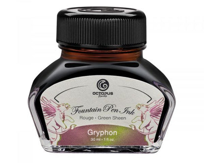 Octopus Fluids Effekt-Füllhaltertinte Octopus Fluids Sheen Ink Gryphon Braun 30 ml
