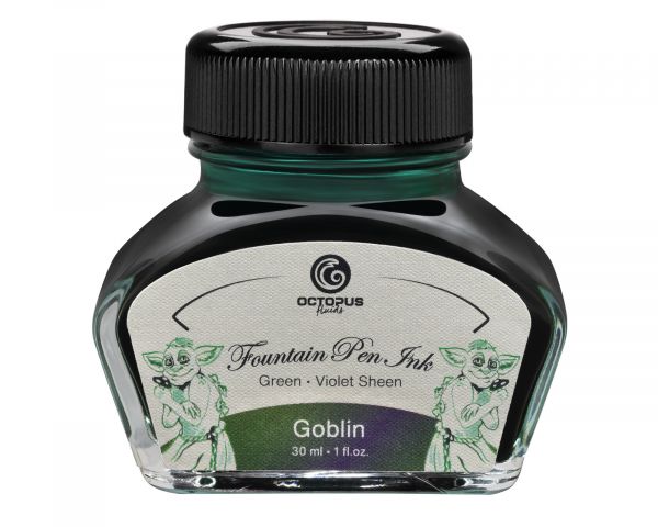 Octopus Fluids Füllhaltertinte Sheen Goblin Grün 30 ml