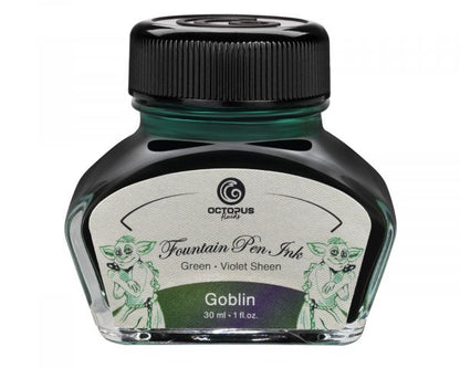 Octopus Fluids Füllhaltertinte Sheen Goblin Grün 30 ml