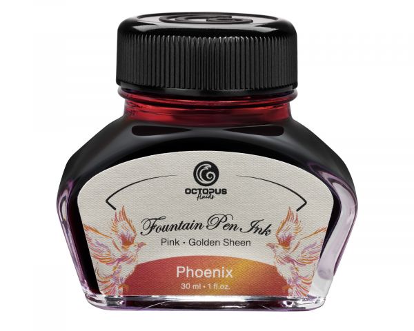 Octopus Fluids Fountain Pen Ink Sheen Ink Phoenix Orange