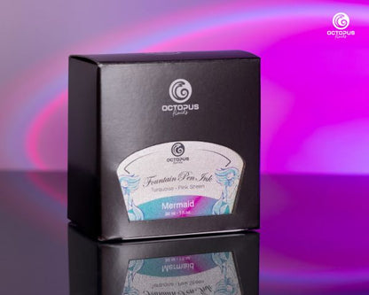 Octopus Fluids Füllhaltertinte Octopus Fluids Sheen Ink Mermaid Petrol Pink Ltd. Edt.