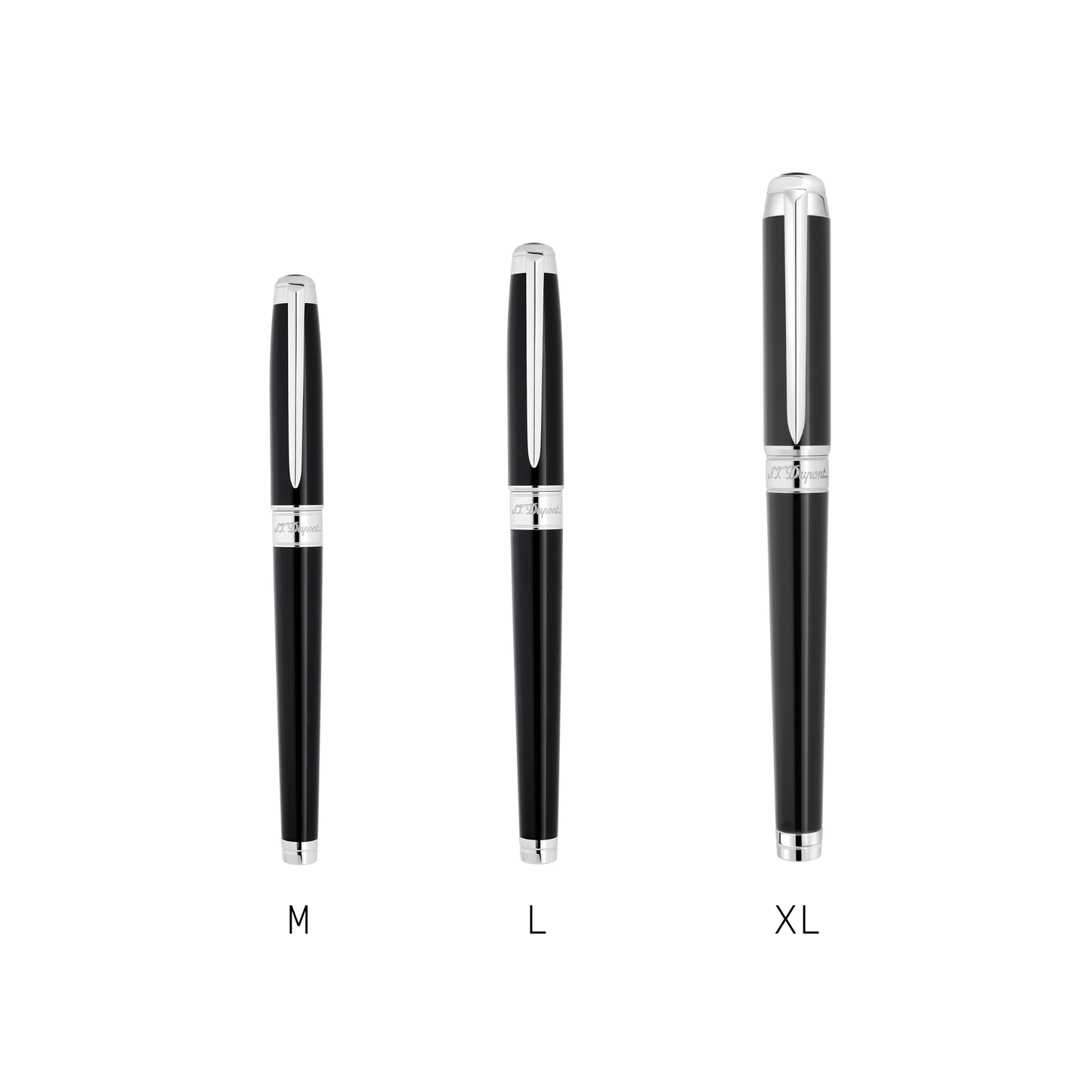 ST Dupont Rollerball Pen Line D Eternity Eternity, Palladium, Black