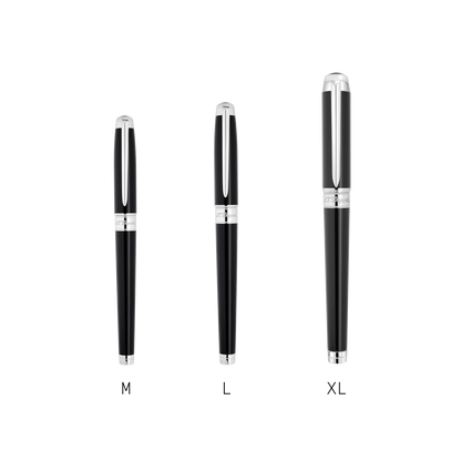 ST Dupont Fountain Pen Line D Eternity Eternity, Palladium, Black