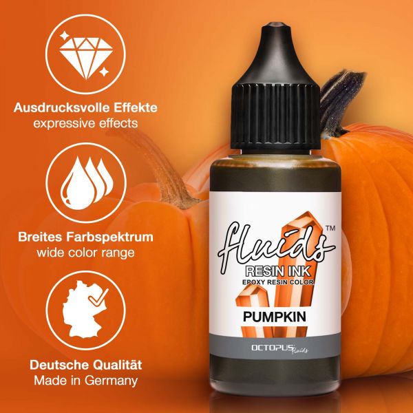 Octopus Fluids Resin Ink Pumpkin Orange