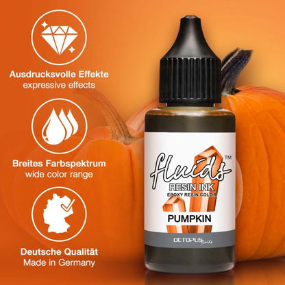 Octopus Fluids Resin Ink Pumpkin Orange