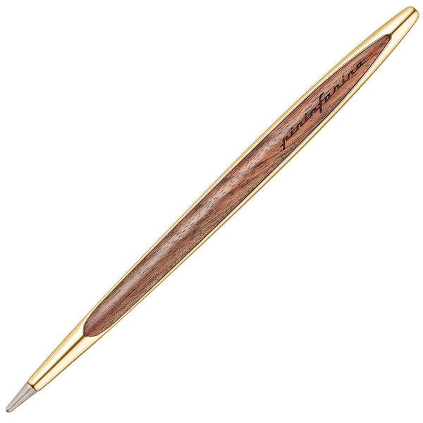 Pininfarina Ethergraf®-Stift, Cambiano (Luxury), Aluminium/ Walnuss, weißgold