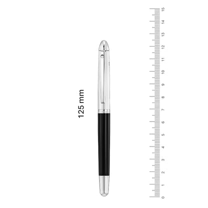 Waldmann, Pocket Fountain Pen, Lines, lacquered, black