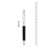 Waldmann, Pocket Füller, Linien, lackiert, 18K Feder, schwarz