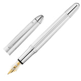 Waldmann, Pocket Füller, Linien, 18K Feder, silber