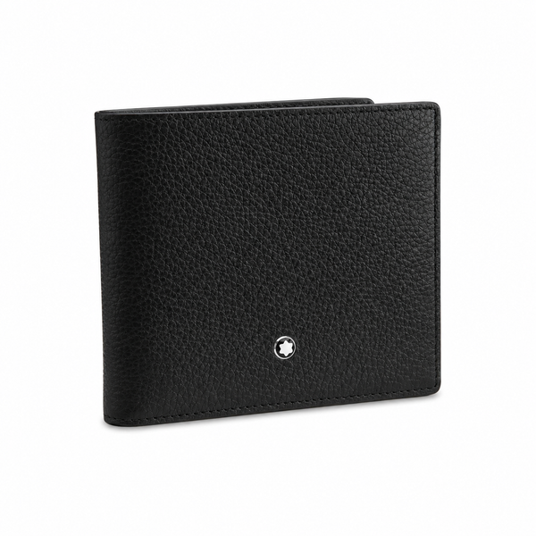 Montblanc, Portemonnaie Meisterstück Soft Grain, Brieftasche Geldbörse 8 cc Schwarz
