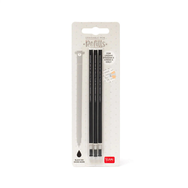 Legami Erasable Refills, Black, 3 pcs.