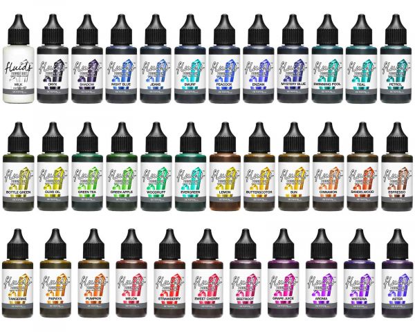 Octopus Fluids Resin Ink Set 35x 30 ml Alcohol Ink for Epoxy Resin and UV Resin