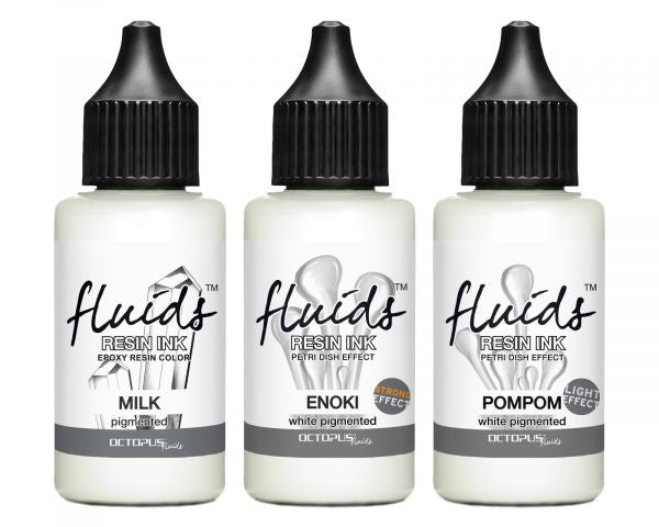 Octopus Fluids Resin Ink Set Weiß Alcohol Ink für Gießharz