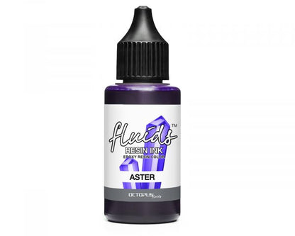 Octopus Fluids Resin-optimierte Alcohol Ink Octopus Fluids Resin Ink ASTER transparentes Violett