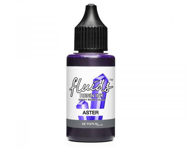 Octopus Fluids Resin-optimized Alcohol Ink Octopus Fluids Resin Ink ASTER Transparent Violet