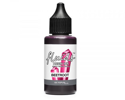 Octopus Fluids Resin Ink BEETROOT Rot transparent Alcohol Ink