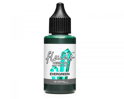 Octopus Fluids Resin Ink EVERGREEN Alcohol Ink Resin Ink for Casting Resin green