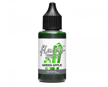 Octopus Fluids Resin Ink Green Apple Transparentes Grün