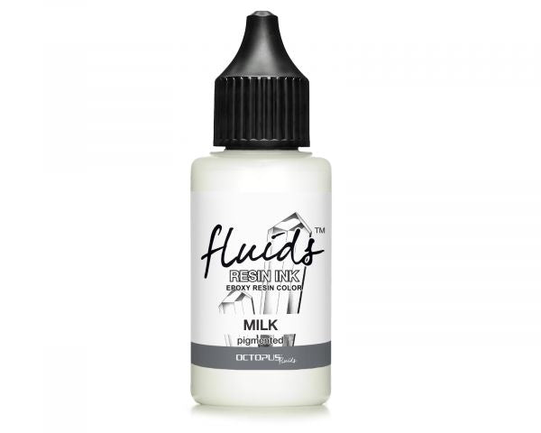Octopus Fluids Resin Ink Alkoholbasierte Resin-Tinte Kollektion MILK Weiß
