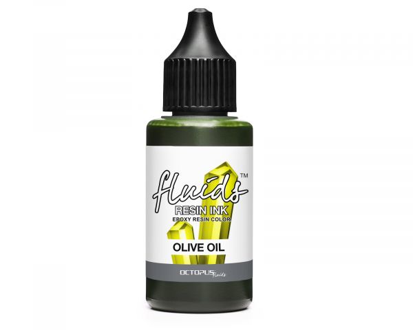 Octopus Fluids Resin Ink OLIVE OIL transparent green