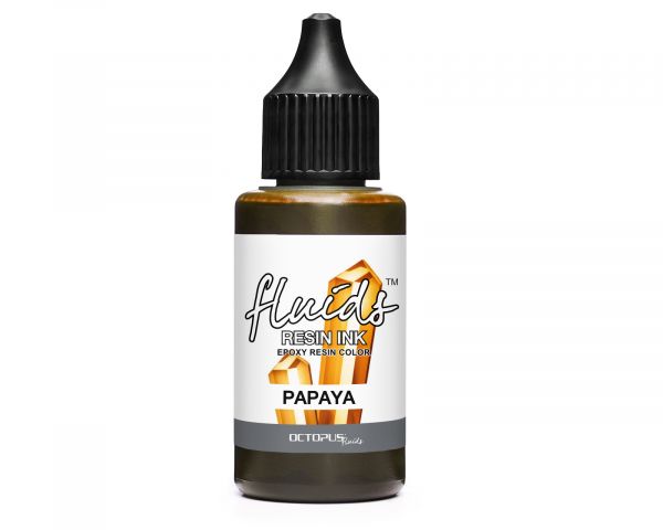 Octopus Fluids Resin Ink Papaya Alcohol Ink Transparent Orange