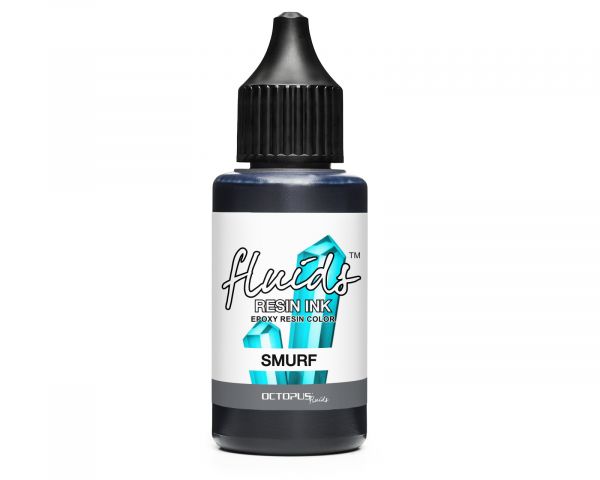 Octopus Fluids Alcohol Ink/Dye Concentrate for Casting Resins SMURF Transparent Blue