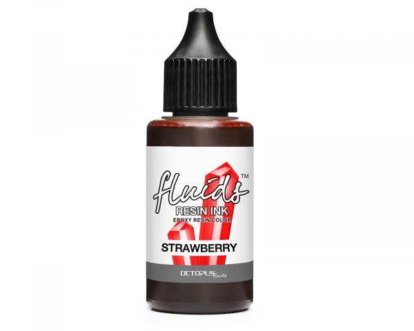 Octopus Fluids Resin Ink STRAWBERRY transparentes Rot