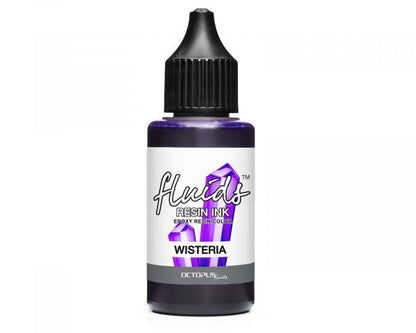 Octopus Fluids Resin Ink WISTERIA Alcohol Ink for Casting Resins Transparent Violet