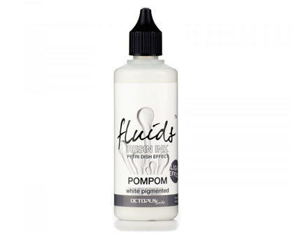 Octopus Fluids Resin Ink POMPOM Petri Dish Effect Light White