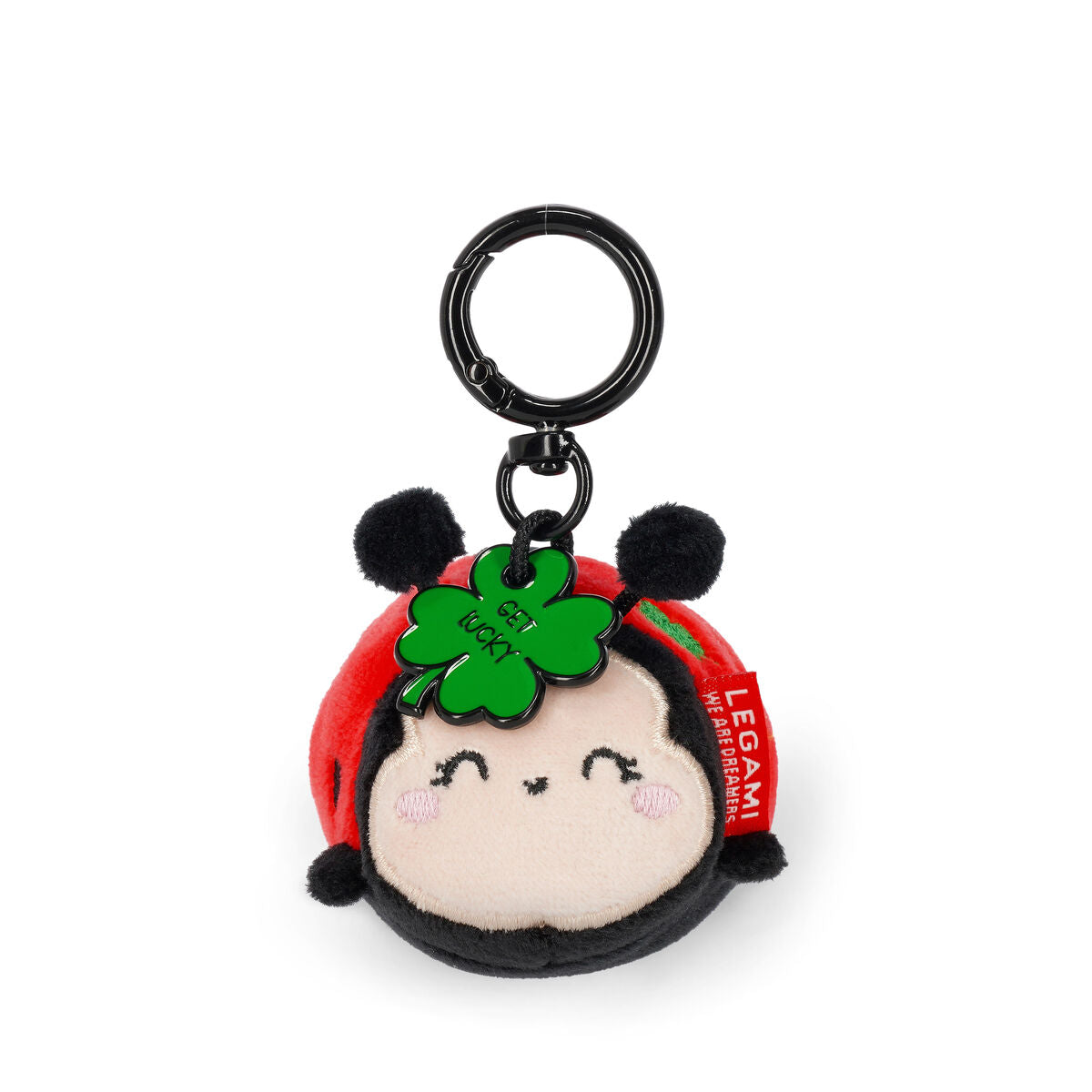 Legami Plüsch-Schlüsselanhänger - Tiny Super Soft!, Ladybug