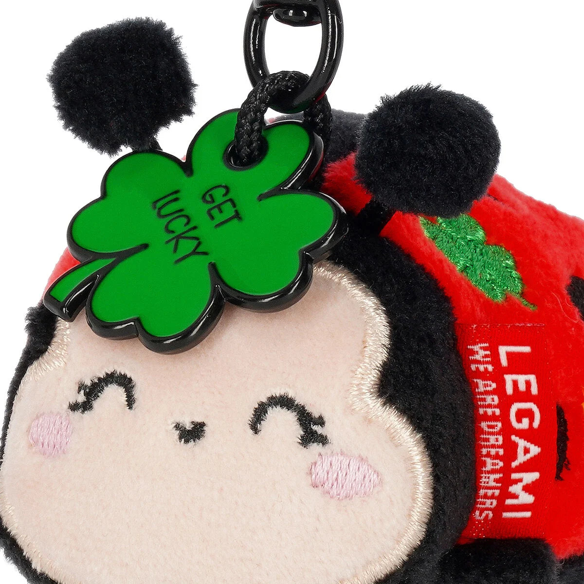 Legami Plüsch-Schlüsselanhänger - Tiny Super Soft!, Ladybug