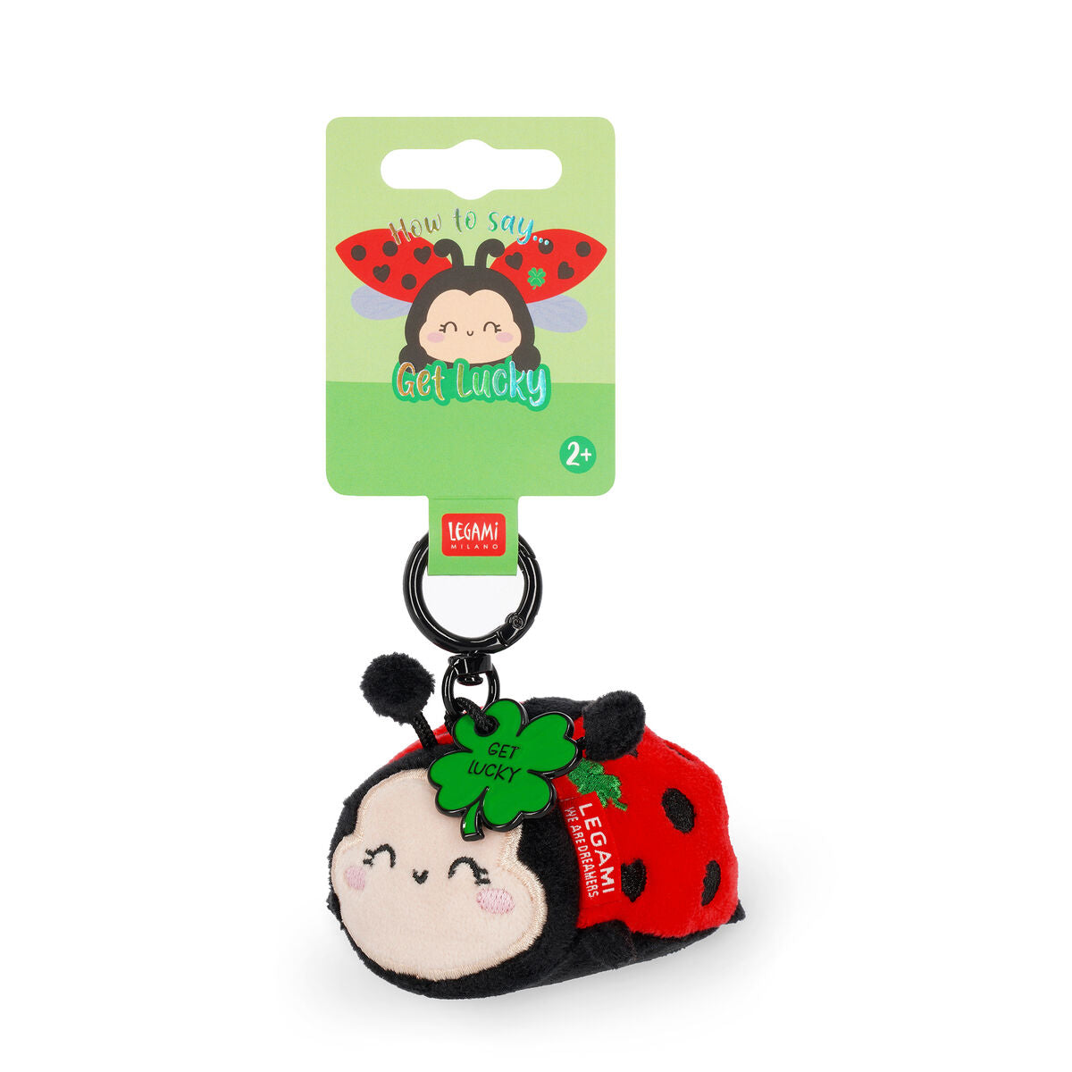 Legami Plüsch-Schlüsselanhänger - Tiny Super Soft!, Ladybug