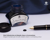 Octopus Fluids Füllhaltertinte Sheen Cerberus Blau kupferner Schimmer 30 ml