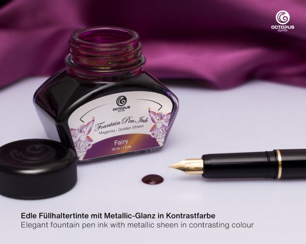 Octopus Fluids Füllhaltertinte Sheen Ink Kollektion Fairy Violett Ltd. Edt. 30 ml
