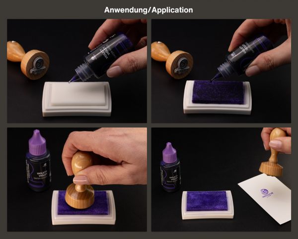 Octopus Fluids Oil-Free Stamp Pad Ink Violet 30 ml