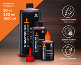 Octopus Fluids Solvent Stempelfarbe orange lasierend